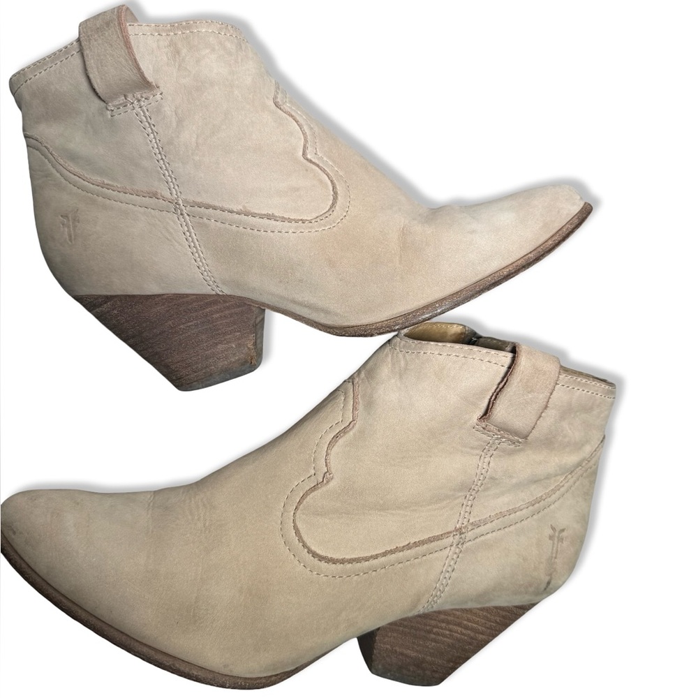 Frye Reina Suede Short Boot Heeled